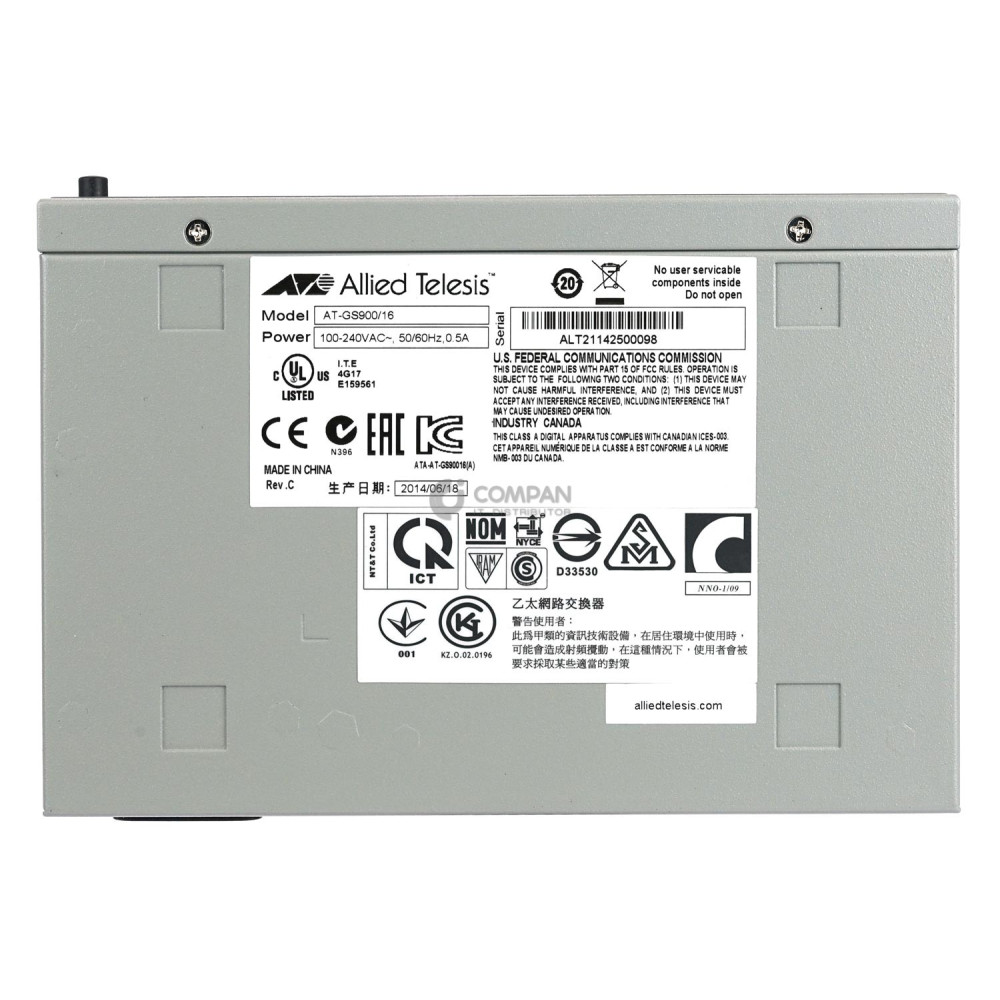 100-563-659 EMC ETHERNET MANAGEMENT SWITCH FOR EMC VMAX AT-GS900/16